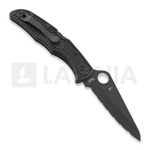 Складной нож Spyderco Pacific Salt 2, spyderedge, чёрный C91SBBK2
