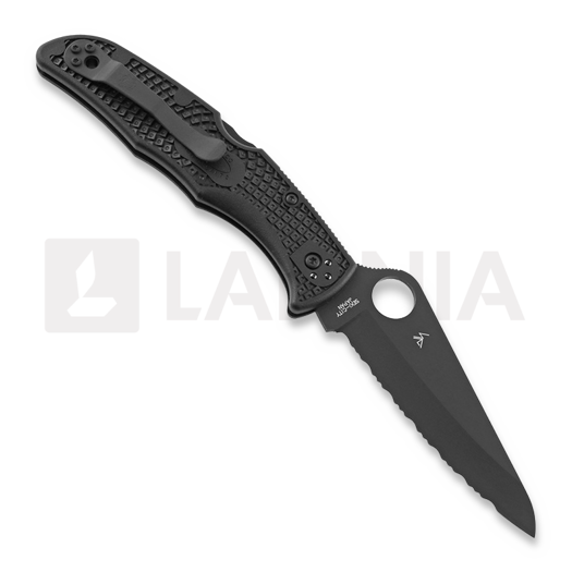 Складной нож Spyderco Pacific Salt 2, spyderedge, чёрный C91SBBK2