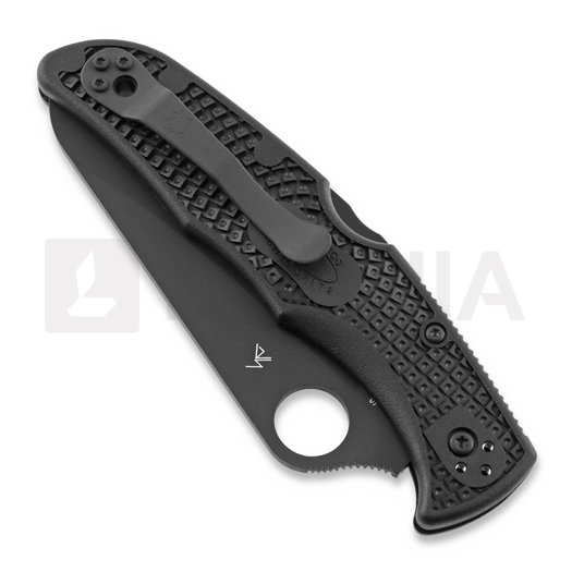 Складной нож Spyderco Pacific Salt 2, spyderedge, чёрный C91SBBK2