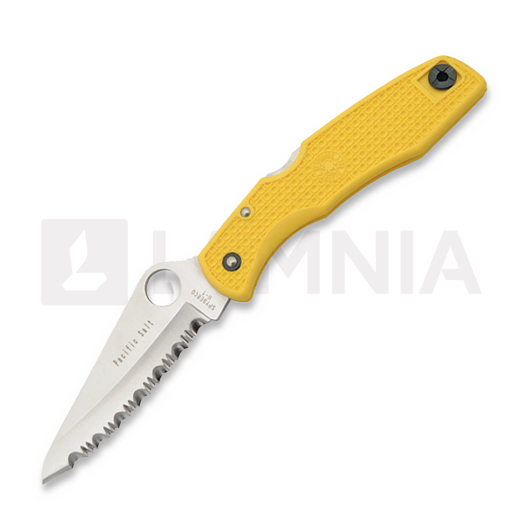 Skladací nôž Spyderco Pacific Salt, spyderedge, žltá C91SYL