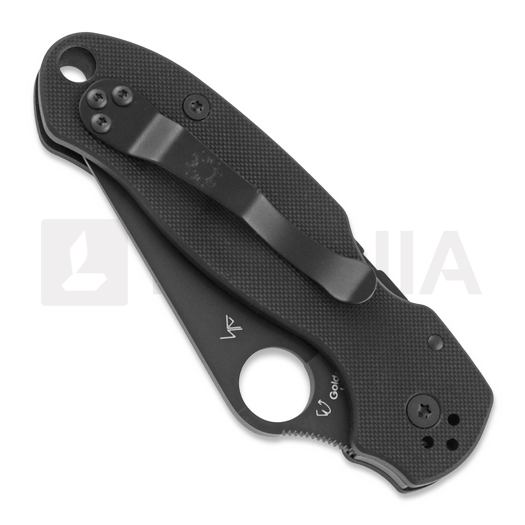 Spyderco Para 3 folding knife, black C223GPBK