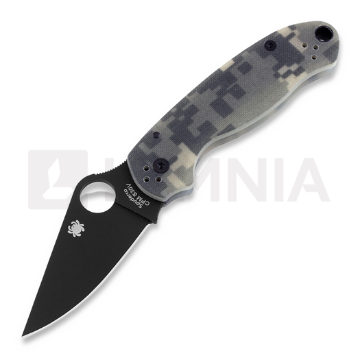 Saliekams nazis Spyderco Para 3, melns, camo C223GPCMOBK