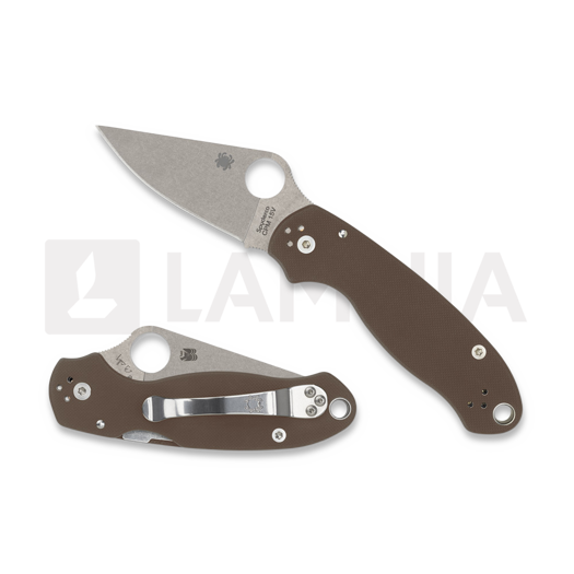 Spyderco Para 3 Brown G10 CPM15V SPRINT sulankstomas peilis C223GPBN15V