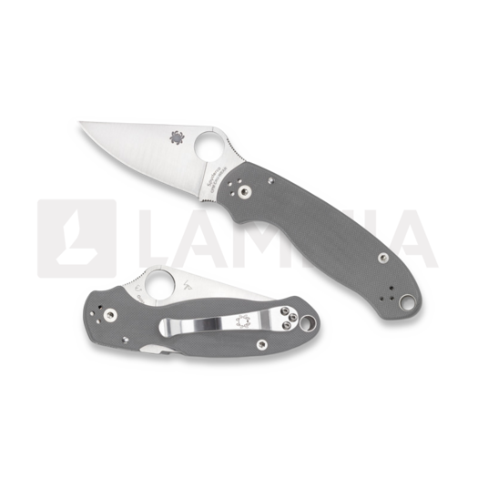 Spyderco Para 3 G-10 Gray CPM Cru-Wear Sprint Run kääntöveitsi C223GPGYCW