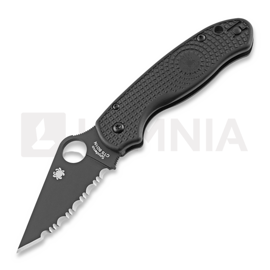 Spyderco Para 3 Lightweight fällkniv, spyderedge, svart C223SBBK