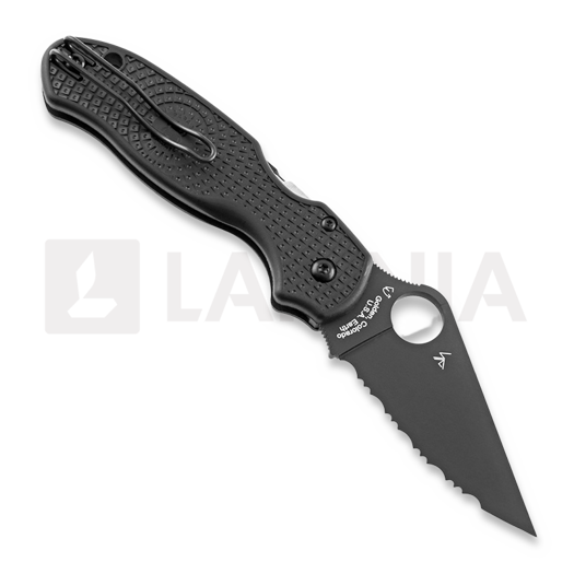 Zavírací nůž Spyderco Para 3 Lightweight, spyderedge, černá C223SBBK