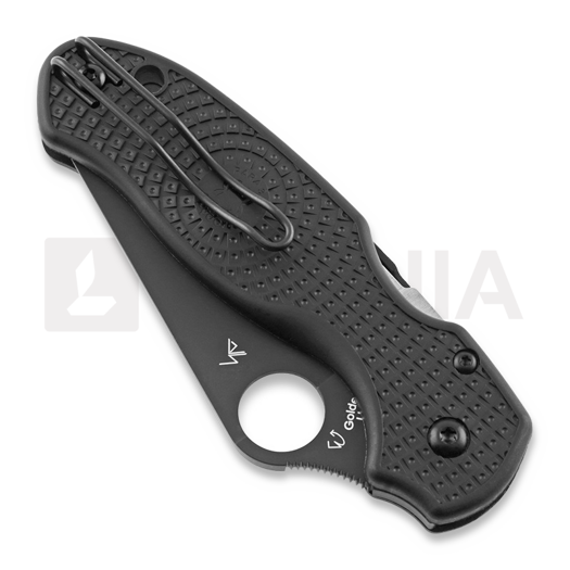 Spyderco Para 3 Lightweight foldekniv, spyderedge, svart C223SBBK