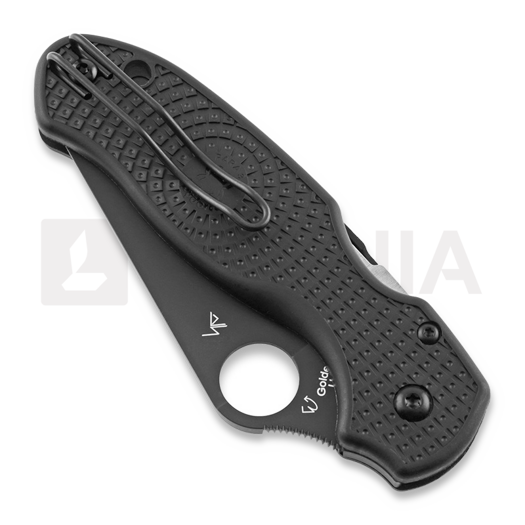 Spyderco Para 3 Lightweight kääntöveitsi, spyderedge, musta C223SBBK