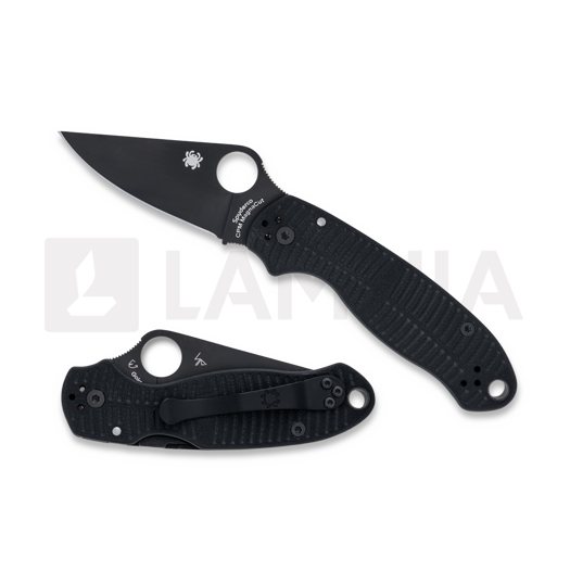 Coltello pieghevole Spyderco Para 3 Salt Black G10 CPM MagnaCut Black Blade C223GMCBKP