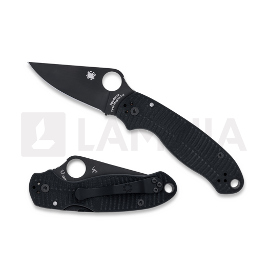 Nóż składany Spyderco Para 3 Salt Black G10 CPM MagnaCut Black Blade C223GMCBKP