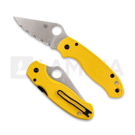 Couteau pliant Spyderco Para 3 Salt Yellow LightWeight MagnaCut, spyderedge C223SYL