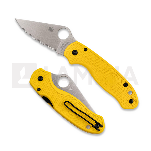 Spyderco Para 3 Salt Yellow LightWeight MagnaCut fällkniv, spyderedge C223SYL