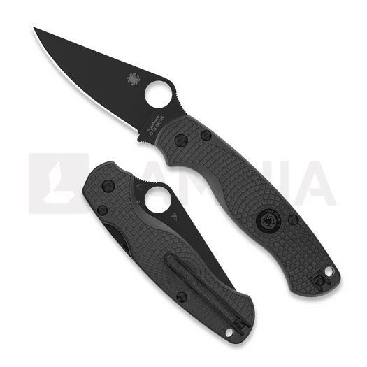 Saliekams nazis Spyderco Para Military 2 Black Lightweight Black Blade C81PBBK2