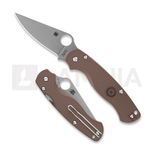 Spyderco Para Military 2 Brown Lightweight CPM 15V Sprint Run folding knife C81PBN15V2