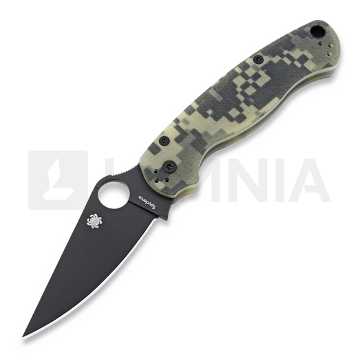 Складной нож Spyderco Para Military 2 camo, чёрный C81GPCMOBK2