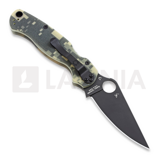 Spyderco Para Military 2 camo sulankstomas peilis, juoda C81GPCMOBK2