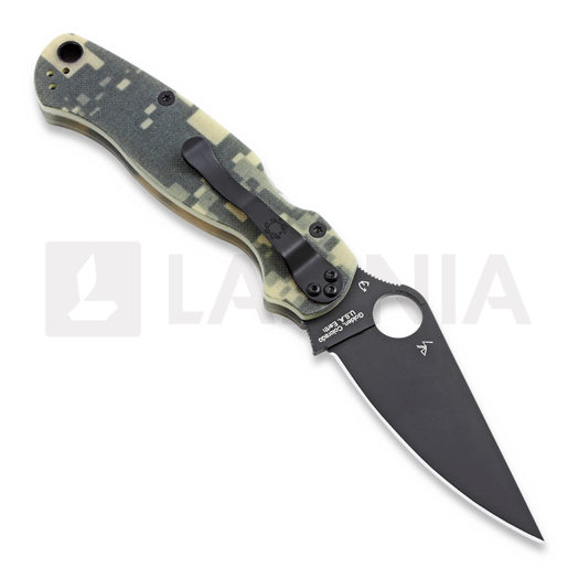 Spyderco Para Military 2 camo kääntöveitsi, musta C81GPCMOBK2
