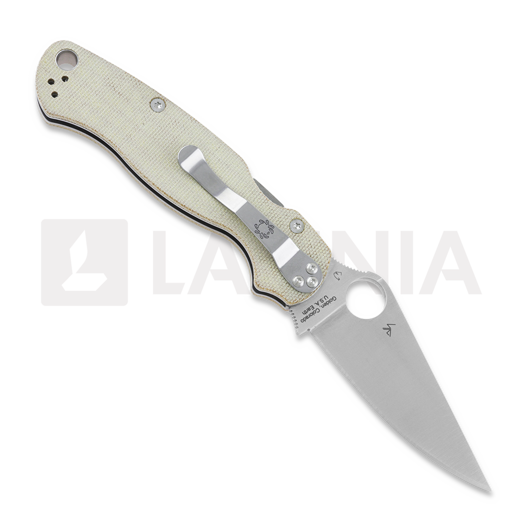 Spyderco Para Military 2 Cru-Wear sulankstomas peilis, brown micarta C81MPCW2
