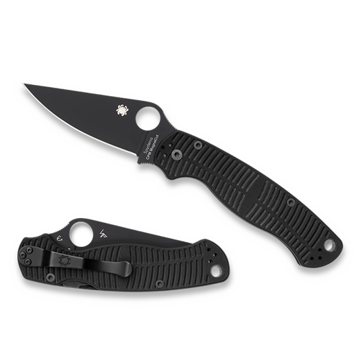 Spyderco Para Military 2 Salt MagnaCut DLC, 검정 C81GMCBKP2