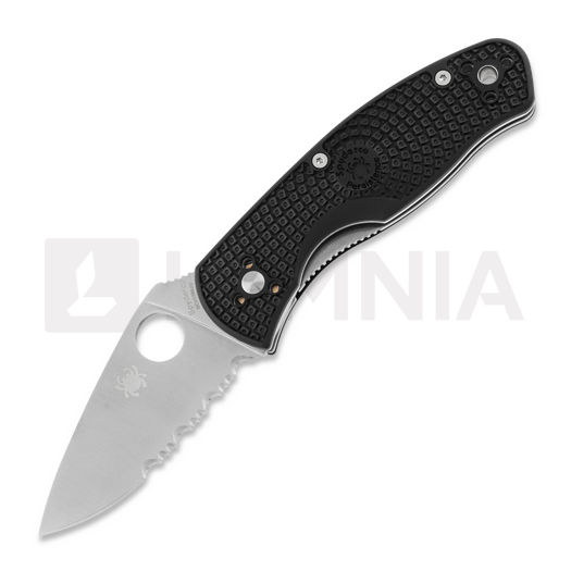 Skladací nôž Spyderco Persistence Lightweight, zúbkovaný C136PSBK