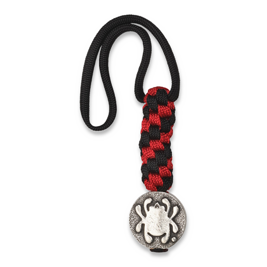 Spyderco Pewter Flat Bead w/ Lanyard BEAD5LY