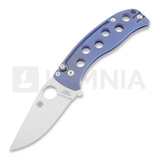 Spyderco PITS Folder Blue Titanium UK Legal C192TIBLP