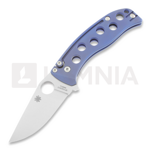 Spyderco PITS Folder Blue Titanium UK Legal C192TIBLP
