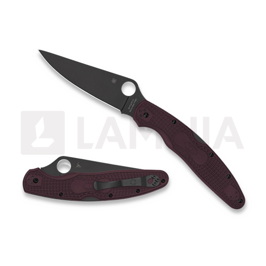 Spyderco Police 4 Burgundy Lgtw CTS-PD#1 Sprint Run vouwmes C07BGBKP4