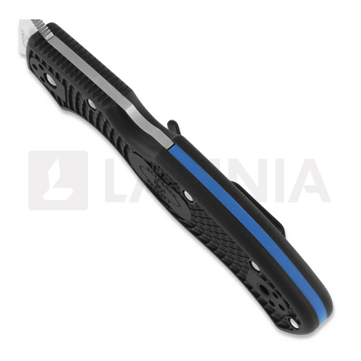 Spyderco Rescue 3 Lightweight Thin Blue Line 折叠刀 C14FSBKBL3