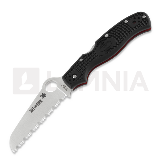 Складний ніж Spyderco Rescue 3 Lightweight Thin Red Line C14FSBKRD3