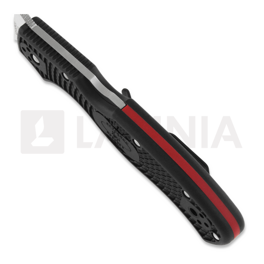 Briceag Spyderco Rescue 3 Lightweight Thin Red Line C14FSBKRD3