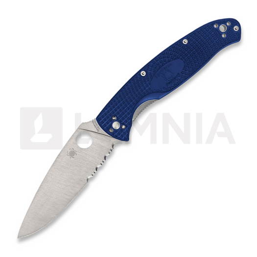 Spyderco Resilience CPM S35VN Lightweight 접이식 나이프, 톱니 모양 칼날 C142PSBL