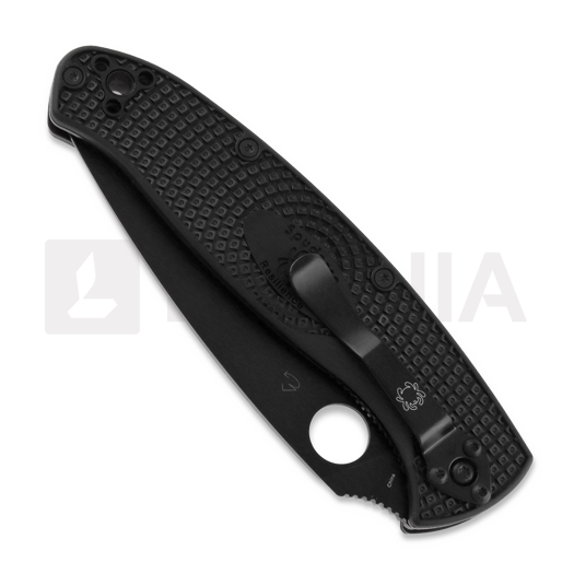 Spyderco Resilience Lightweight foldekniv, svart, taggete C142PSBBK