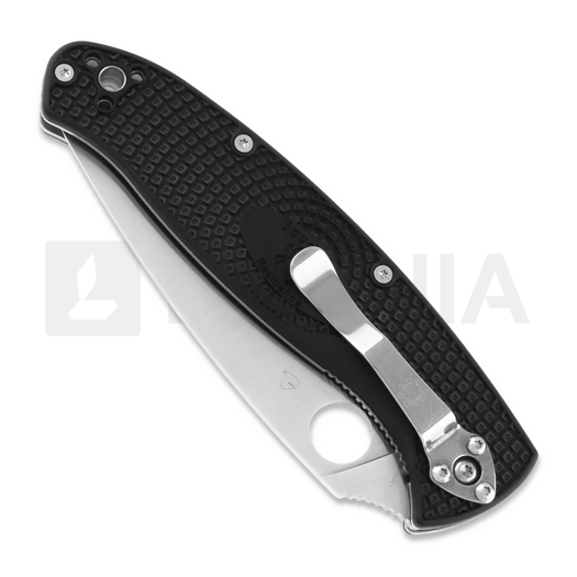 Spyderco Resilience Lightweight sulankstomas peilis, dantytas C142PSBK
