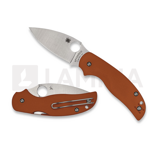 Spyderco Sage 5 Burnt Orange G-10 CPM REX 121 Taschenmesser C123GBORP