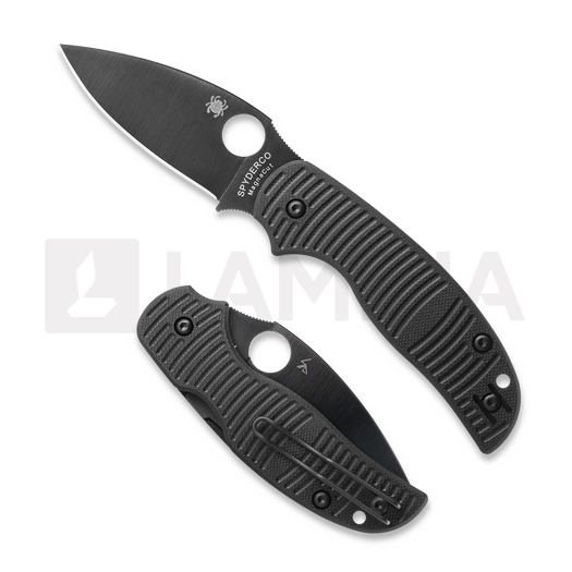 Spyderco Sage 5 Salt Black G-10 MagnaCut 접이식 나이프, 검정 C123GPBKMCBK