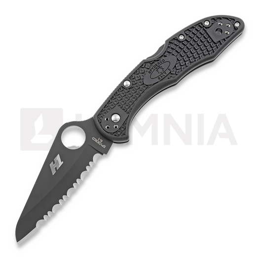 Nóż składany Spyderco Salt 2, spyderedge, czarny C88SBBK2
