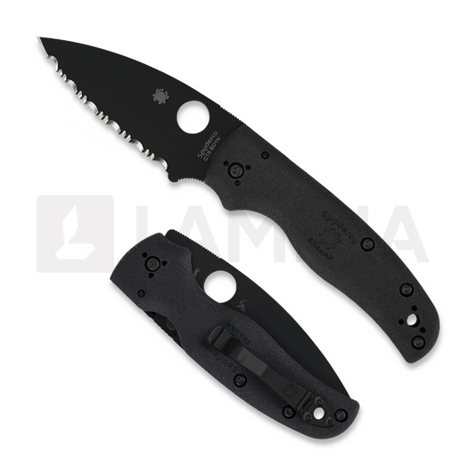 Spyderco Shaman Black Lightweight סכין מתקפלת, spyderedge C229SBBK