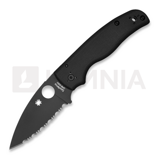 Skladací nôž Spyderco Shaman, spyderedge, čierna C229GSBK