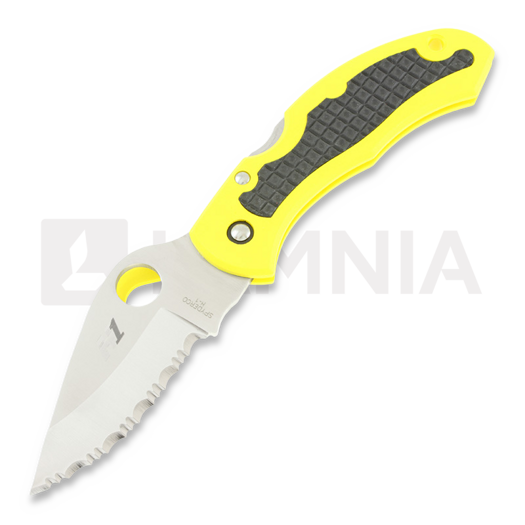 Spyderco Snap-It Salt 접이식 나이프, 톱니 모양 칼날 C26SYL