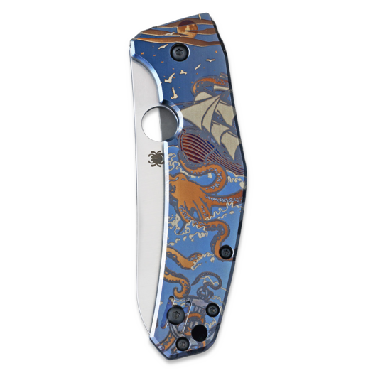 Zavírací nůž Spyderco SpydieChef CQI, colored kraken C211TIPLS22
