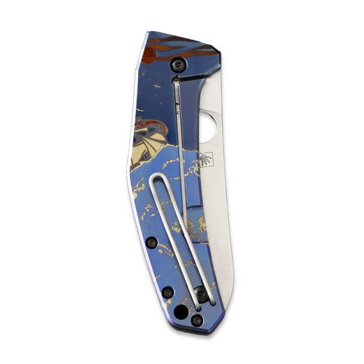 Spyderco SpydieChef CQI foldekniv, colored kraken C211TIPLS22