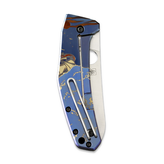 Zavírací nůž Spyderco SpydieChef CQI, colored kraken C211TIPLS22