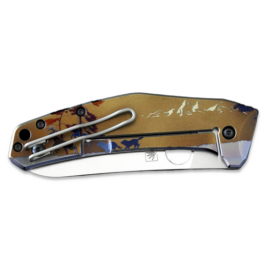 Nóż składany Spyderco SpydieChef CQI, dusk hunt C211TIPLS17