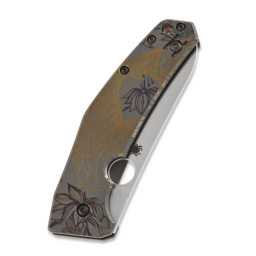 Spyderco SpydieChef CQI fällkniv, gold hakuun C211TIPLS6