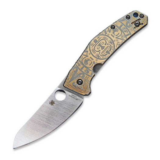 Coltello pieghevole Spyderco SpydieChef CQI, gold maya C211TIPLS12