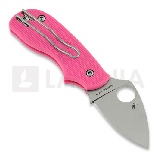 Spyderco Squeak Pink Heals folding knife C154PPN
