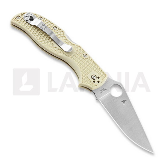 Spyderco Stretch 2 Ivory Straight Spine Sprint Run folding knife C90FPIV2