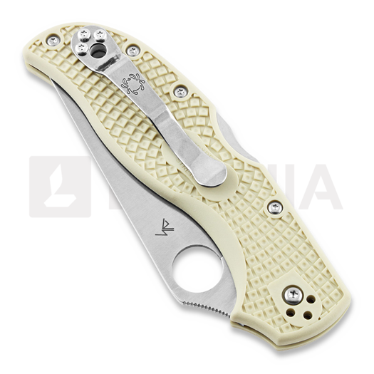 Spyderco Stretch 2 Ivory Straight Spine Sprint Run folding knife C90FPIV2