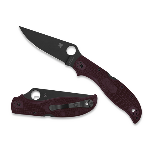 Couteau pliant Spyderco Stretch 2 XL Burgundy Lgwt CTS-PD#1 Sprint Run C258BGBKP